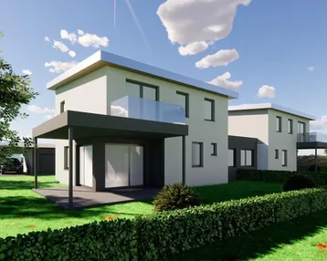 Expose Neubauprojekt! Schlüsselfertige Doppelhaushälfte mit Garten und co. – Baubeginn Sommer 2026