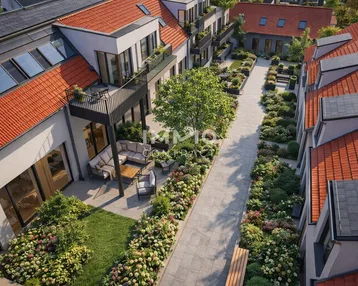 Expose Exklusives Reihenhaus mit großzügigem Südost-Garten – provisionsfreier Erstbezug AM LIESINGBACH
