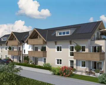 Expose Erstbezug - Provisionsfrei: Exklusive 4-Zimmer-Dachgeschosswohnung mit Balkon und Terrasse in Thalgau