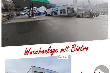 Waschanlage mit Bistro
