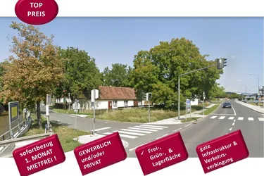 Expose repräsentative Eck-Liegenschaft mit einem Bestandshaus &amp; 2060 m² Grundstücksfläche