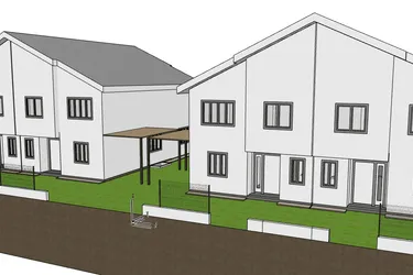 TOP ANGEBOT 1850 m² Liegenschaft, geplant 4x Doppelhaushälften mit jeweils 462 m² Grundstücksfläche