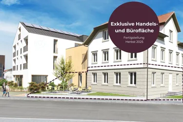 Elegante Geschäfts- oder Bürofläche im Harder Zentrum: 132 m², komplett renoviert, inklusive Gärten und Parkplätzen