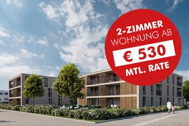 Ruhig wohnen nahe Zentrum: 2-Zimmer Wohnung mit Garten (Top B01)