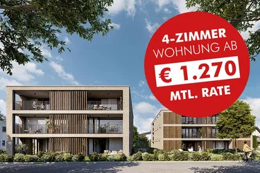 4-Zimmer Terrassenwohnung mit großem Elternschlafzimmer | Wohnbauförderung (Top B04)