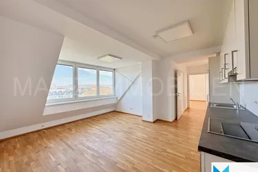 VORSORGE ODER EIGENNUTZUNG: Dachgeschosswohnung mit 2-3 Zimmern | Garage optional | Fernblick über Wien!