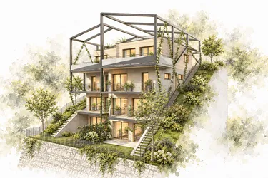Verkaufsstart Haus 4. Doppelhaushälfte mit vielfältigen Freiräumen und Panoramalage