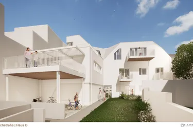 Expose Wohnen im Villenviertel | 3 Zimmer Maisonette-Wohnung mit Terrasse (1.OG+DG) | Hochstraße | Fertigstellung Q1/2025 (Gebäude D - Top 5)