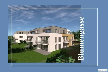 Blumengasse - Bauteil B | Neubauprojekt | 2 Zimmer Wohnung - EG | Terrasse &amp; Garten | Belagsfertig | Tiefgaragenstellplatz optional | Spätherbst 2024 (Top B4)