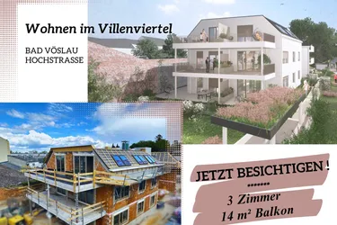 PROVISIONSFREI | Wohnen im Villenviertel | 3 Zimmer Wohnung mit Balkon (1.OG) | Hochstraße | Fertigstellung Q1/2025 (Gebäude C - Top 10)