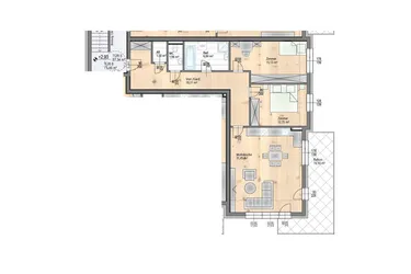 FAMILIENHIT mitten im GRÜNEN MIT SONNIGEM 16,5 m2 BALKON - provisionfrei - barrierefrei - Premiumlage - Lift