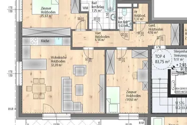 Projekt Ferdinand: Stilvolle 3-Zimmer-Eigentumswohnung mit großem Balkon 11 m² - 32 m² Wohnraum - nachhaltiger Technik – modern und sonnig – provisionsfrei