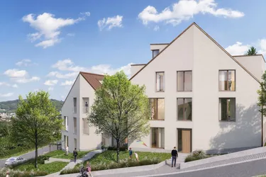 DAS KEIML am Auberg – Zuhause über den Dächern von Linz - Ein besonderer Ort zum Wohnen: hochwertige Eigentumswohnungen, klare Architektur und ein weiter Blick über Linz – ruhig gelegen am Auberg.