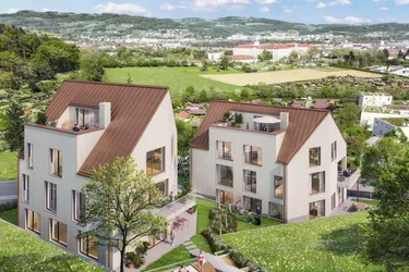 DAS KEIML am Auberg – Zuhause über den Dächern von Linz - Ein besonderer Ort zum Wohnen: hochwertige Eigentumswohnungen, klare Architektur und ein weiter Blick über Linz – ruhig gelegen am Auberg.