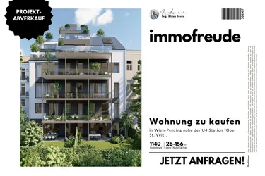 T9-Zum Verkauf steht eine in Wien-Penzing nahe der U4 Station "Ober St. Veit" befindliche durch den Bauträger generalsanierte Stilaltbauwohnung mit 148m² und einem Balkon.