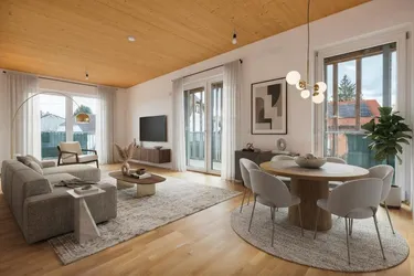 Neuwertige 3-Zimmer-Wohnung mit XXL-Balkon &amp; Tiefgaragenstellplatz | 60 m² WF | 35 m² Südwest-Balkon | Hohe Energieeffizienz