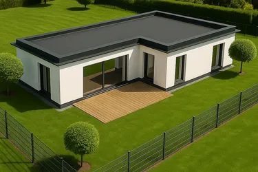 Barrierefreier Bungalow mit Carport und Wärmepumpe