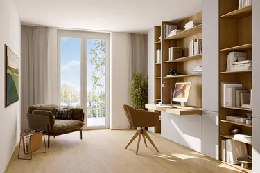 4-Zimmer Wohnung mit Home-Office, Süd-Balkon mit 20 m² und gratis Balkon-Kraftwerk