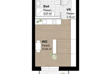 Geförderte Neubauwohnung mit Balkon in sonniger Lage