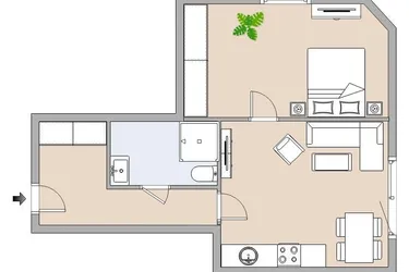 Behagliche 2-Zimmer-Wohnung in malerischer Lage