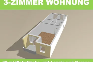 Zentrale 3-Zimmer Wohnung mit Loggia und Garage in Welser Innenstadt