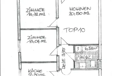 3 Zimmer Wohnung mit Balkon, in ruhiger und sonniger Lage