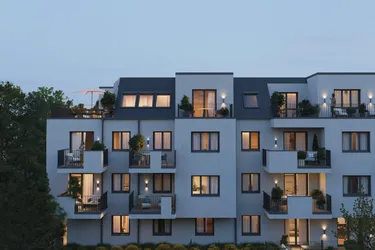1. Etage | 2-Zimmer Wohnung | 13m² Balkon | Ausrichtung Nord-Osten