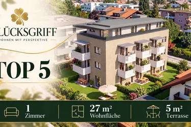 GlücksGriff - Top 5: Kleine Wohnung, großes Wohngefühl - Garconniere mit Balkon (#104605)