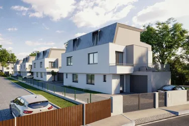 Familiengerechte Einfamilienhäuser komplett in ZIEGEL-Massivbauweise - mit Doppelgarage und schöner Dachterrasse mit Aussicht!