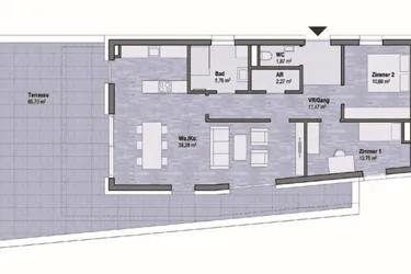 Graz Geidorf Neubauprojekt: Exklusive Eigentumswohnung (81m²) mit Terrasse in bester Lage! Provisionsfrei