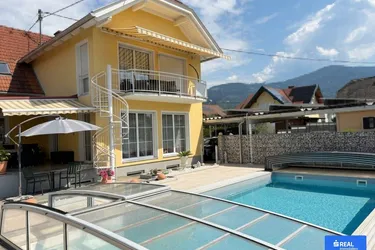 Repräsentativer Familienwohnsitz in Wolfsberg mit Pool und herrlicher Gartenlandschaft