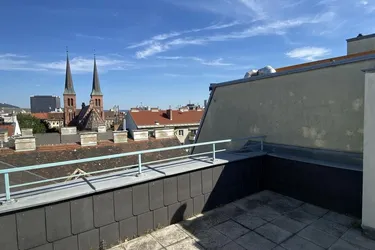Expose 1-Zimmer Wohnung mit Dachterrasse, Nähe Wallensteinplatzin 1200 Wien zu mieten