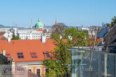 Exklusives Dachterrassen-Penthouse mit Blick auf die Karlskirche