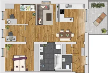 Moderne Wohnung in Lienz Top 4 im 1. OG Haus West