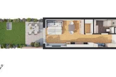 Hochwertige 1-Zimmer Neubau-Gartenwohnung (W02)