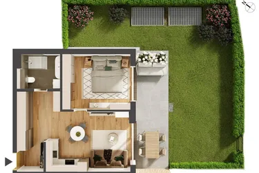 Hochwertige 2-Zimmer Neubau-Gartenwohnung IW03