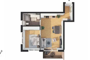 Hochwertige 2-Zimmer Neubau-Wohnung mit Balkon (W08)