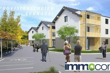 3 Raum Wohnung mit Terrasse und Eigengarten. Neubau!