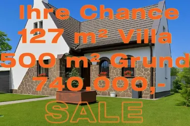 IHRE CHANCE: MODERNE EFH-VILLA +500 m² EIGENGRUND + GARTEN &amp; TERRASSE +U2 U-BAHN NÄHE
+FLUGZEUGFREI