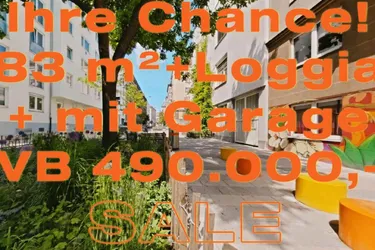 IHRE CHANCE FÜR DEN 8TEN: SYMPATHISCHE 83 m² + 15 m² LOGGIA + EIGENTUMS-GARAGE!