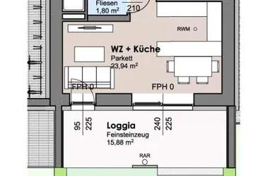 Markt Allhau - Mietwohnung mit Kleingarten