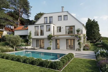 Exklusive Erstbezugs-Villa in 1170 Wien mit Garten, Terrasse, Pool, Aufzug und Garage!