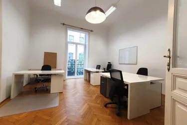 Flexibel anmietbares, möbliertes 2-Zimmer-Altbau-Büro beim WIFI