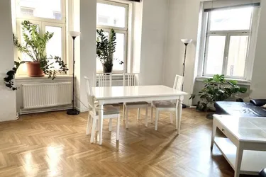 Sehr hübsche, sonnige und stilvolle Albauwohnung: Toplage Nähe Mariahilferstraße, 3 Zimmer + Küche, 2. Stock, U3-Zieglergasse!