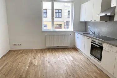 Sehr hübsche, helle 3-Zimmerwohnung mit Grünblick: ganz nah zur U1-Reumannplatz: DAN-Küche, zentral begehbar, sofort beziehbar, Fußgängerzone Favoriten!