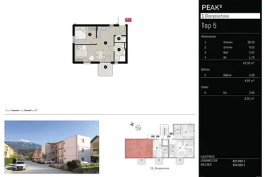 Gemütliche Terrassenwohnung mit 2- oder 3-Zimmer Variante