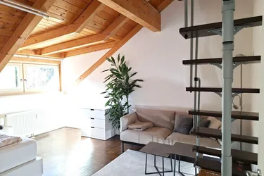 Charmante 2-Zimmer-Loft mit Flair im Dachgeschoss einer Ceconi-Villa