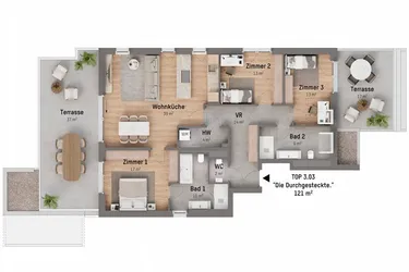 1210, Langenzersdorfer Straße, In Strebersdorf am Fuße des Bisambergs, 4-Zimmer-Eigentumswohnung 