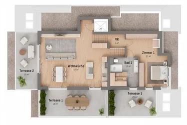 1210, Langenzersdorfer Straße, In Strebersdorf am Fuße des Bisambergs, 5-Zimmer-Penthouse 