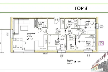 Expose Hochwertige 4- Zimmerwohnung mit 73,80 m² Terrasse - NEUBAU